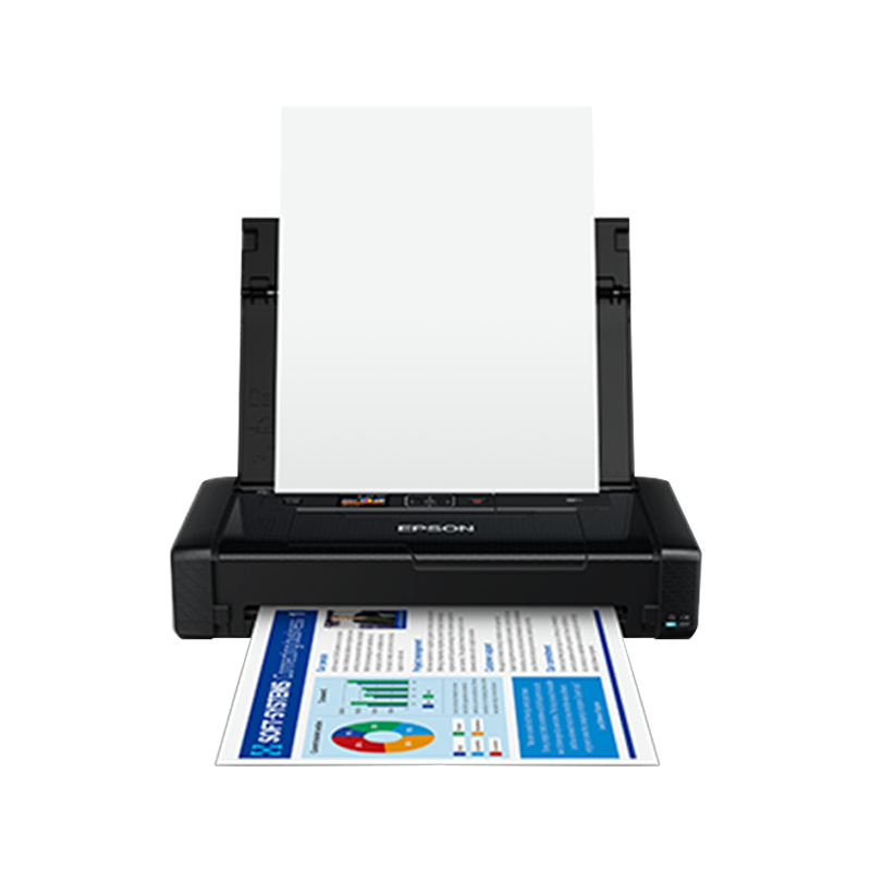 爱普生（EPSON）WF-110 A4彩色无线便携式打印机 工业办公设备 内置电池/USB供电