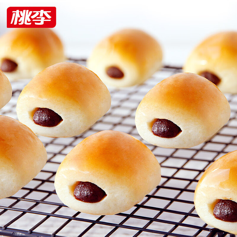 桃李豆小朵面包 红豆沙馅夹心面包糕点 营养休闲食品蛋糕豆沙早餐手撕