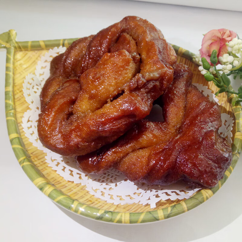 巴盟糖麻叶内蒙河套特产纯手工传统面食糕点甜品零食1份5个【图片