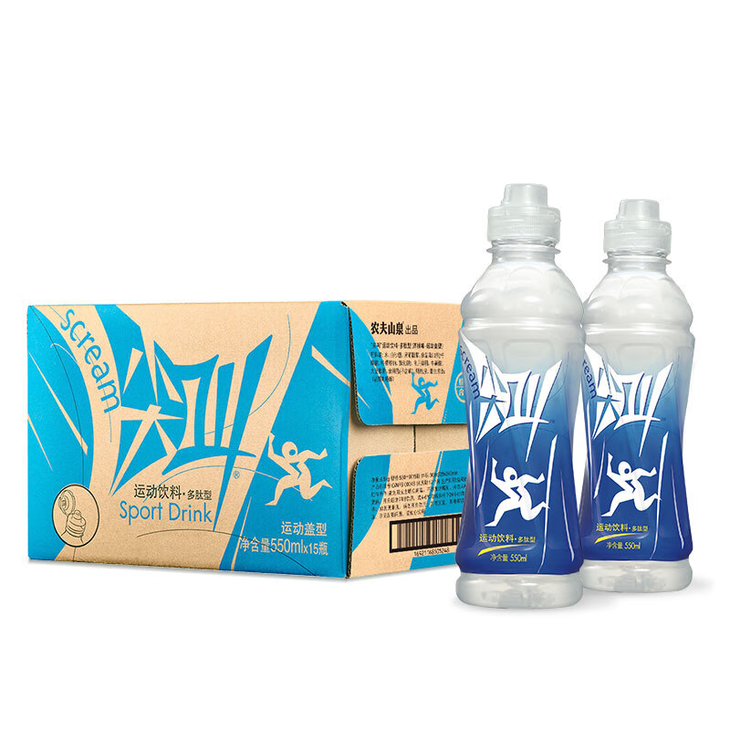 农夫山泉 尖叫系列 运动饮料(多肽)550ml*5瓶