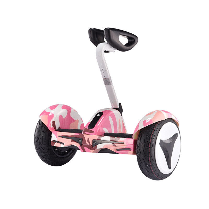 龙吟10寸平衡车双轮 x7坐立两用儿童两轮成人电动代步车 迷彩粉 智能