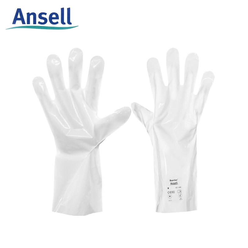 安思尔 /Ansell 2-100 复合膜防化手套防耐有机溶剂防强酸强碱化学品 8码 1副装