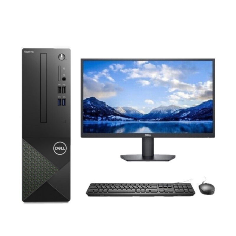 戴尔（DELL）3710 台式机电脑 商用办公 I5-12400/16G/1T+256G固态/23.8英寸显示器/定制