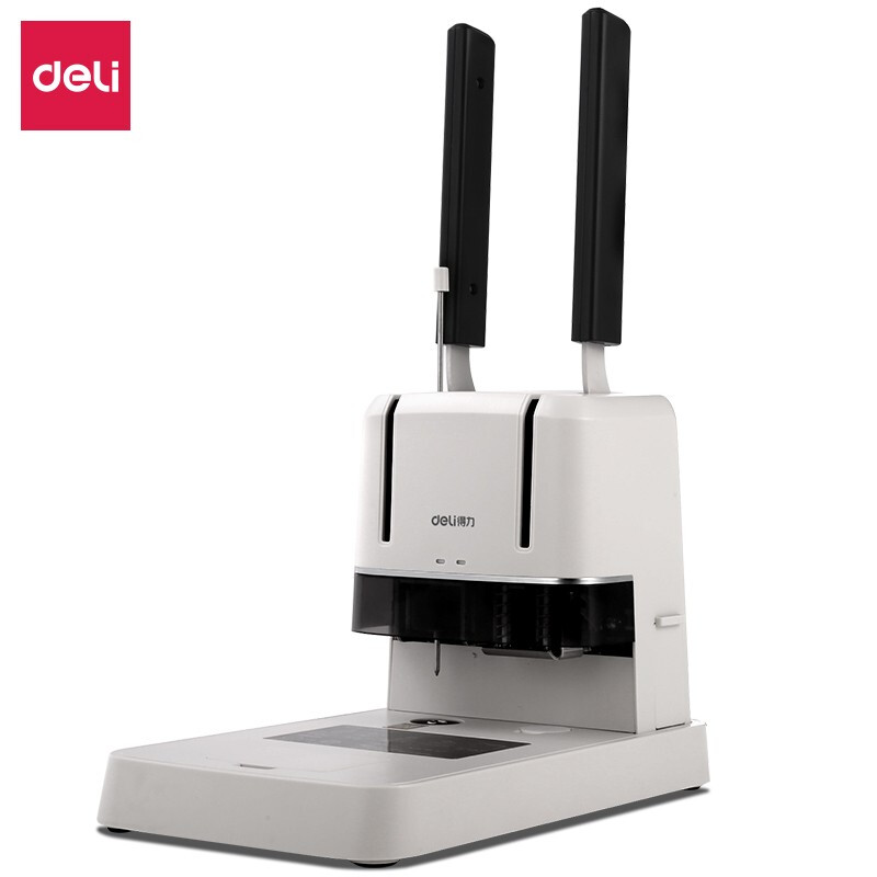 得力3876a财务装订机(白) (台)单台装38mm装订厚度