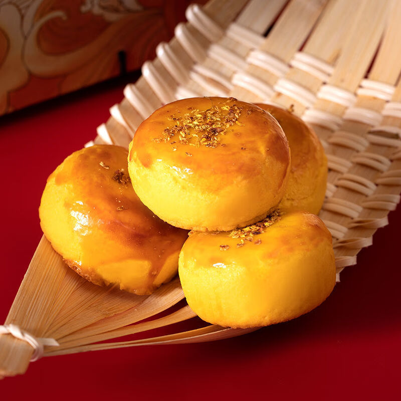 南宋胡记 杭州特产桂花糕桂花饼礼盒桂花馅鲜花饼节日送礼老式糕点
