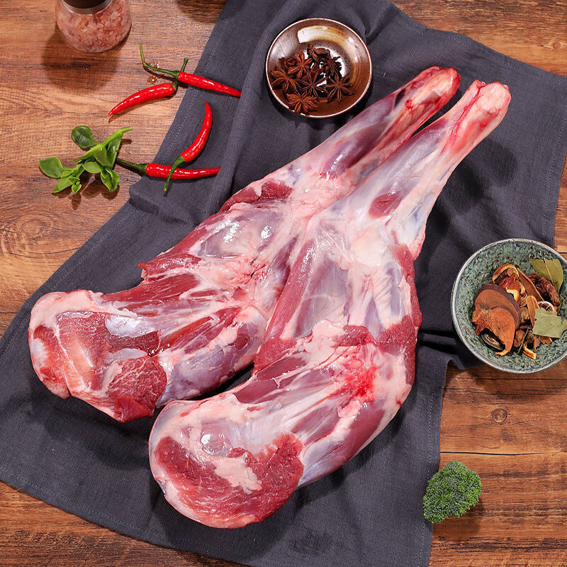 棠鲜生新鲜宁夏滩羊肉后腿肉新鲜羊腿肉羊排羊蝎子五斤装后腿肉包不带
