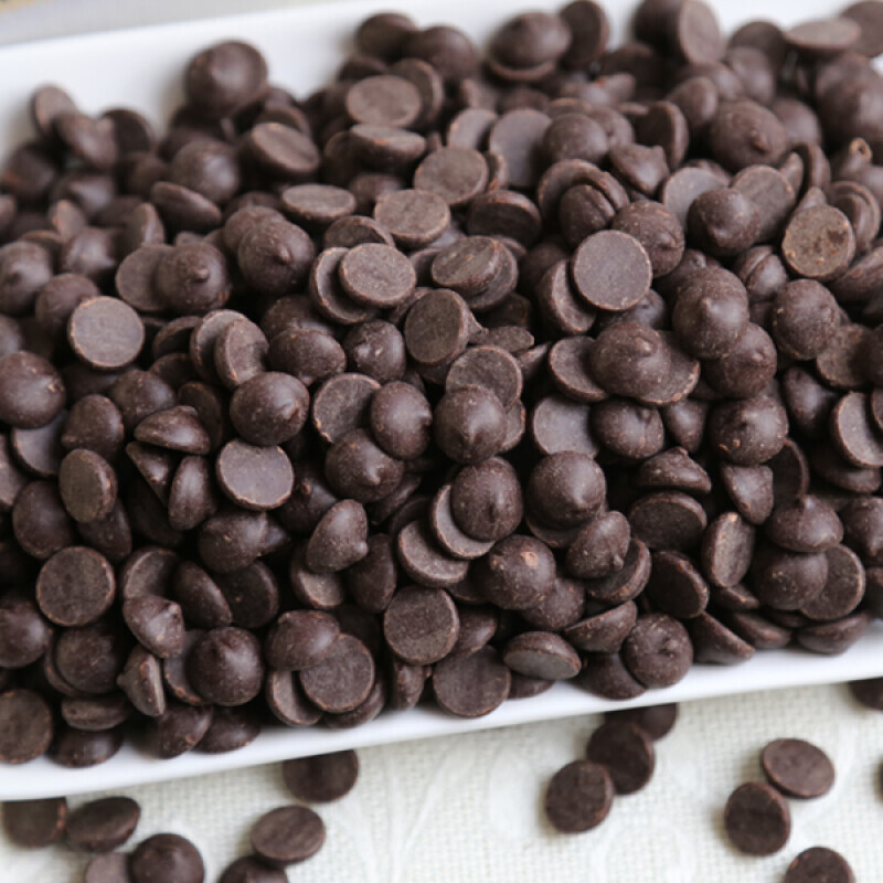 朱师傅黑巧克力豆1kg耐高温巧克力耐烤朱古力豆面包曲奇饼干原料 1kg*