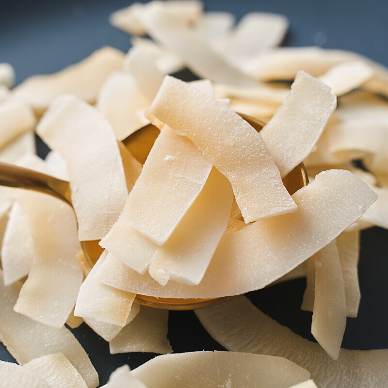 5折海南特产椰子片脆片500g原味烤椰子肉干水果干烤椰片椰子干零食