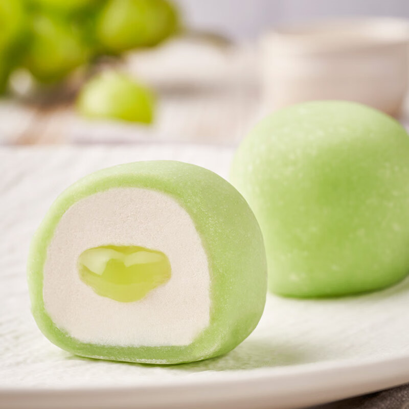 和路雪大福雪糍冰淇淋混合口味六只装可可流心芝士葡萄35g6只3件