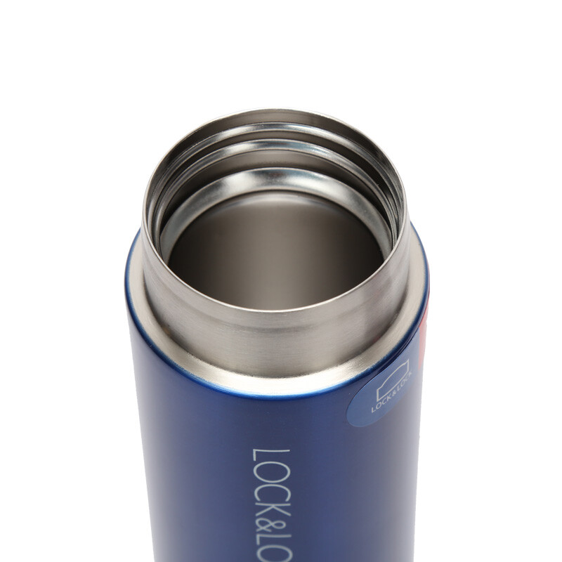 乐扣乐扣(lock&lock)缤纷弹跳盖马克杯蓝色390ml 保温杯 杯子 lhc3222