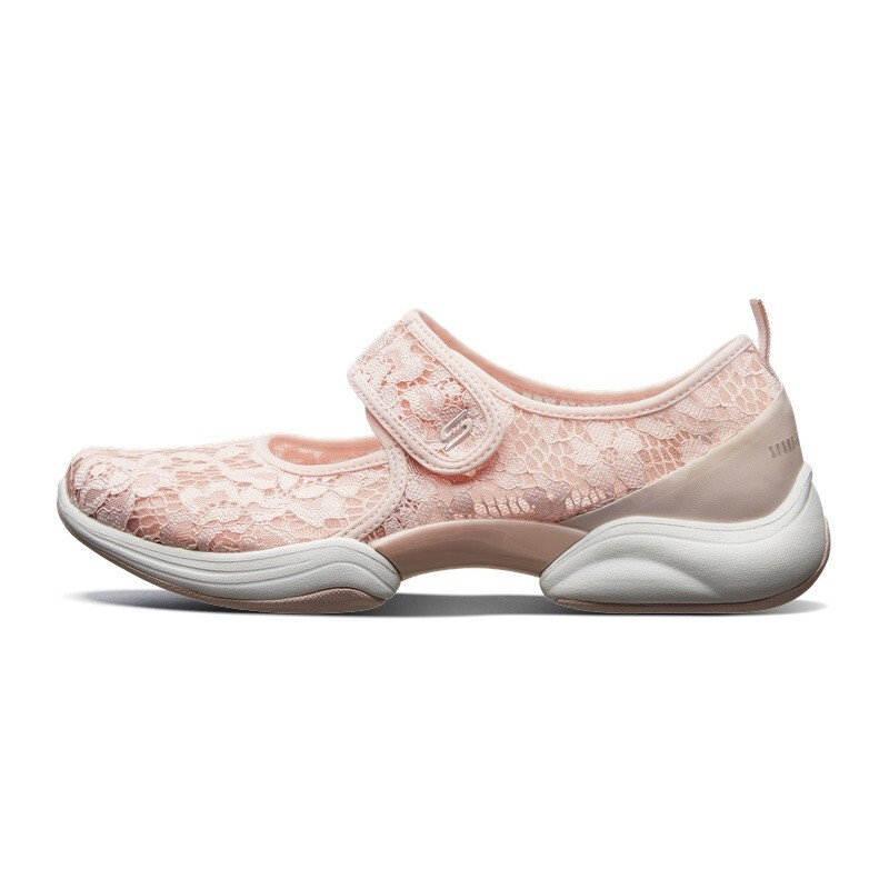 skechers斯凯奇夏季女鞋时尚蕾丝花朵玛丽珍鞋复古透气休闲鞋66666187