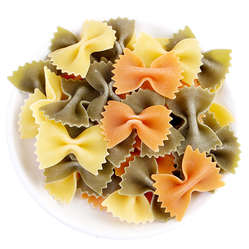 意大利进口 金巧意 通心粉意面 意粉 三色蝴蝶 500g *2件