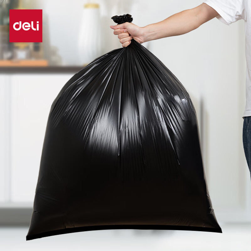 得力得心 LQ507 垃圾袋(黑色)80cmx100cm(50只/包)