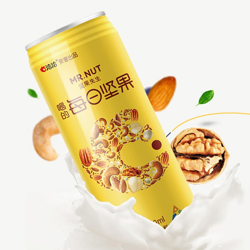 洽洽 坚果先生坚果乳每日坚果 植物蛋白饮料240ml*12罐 坚果先生240ml