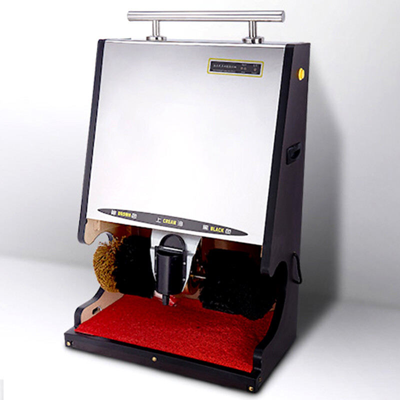 山顶洞人 擦鞋机 全自动感应擦鞋机 酒店立式电动刷皮鞋器 宾馆公司