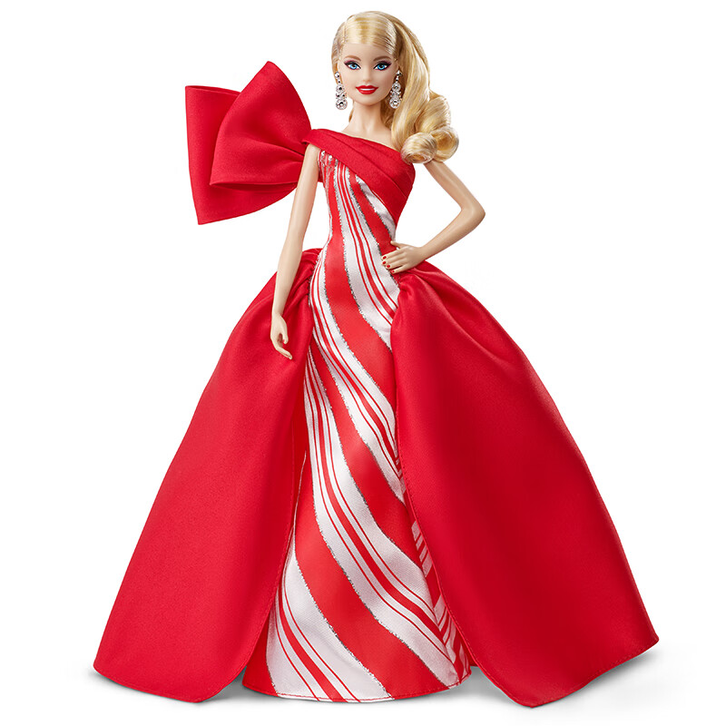 芭比barbie女孩玩具芭比娃娃之珍藏版节日娃娃fxf01