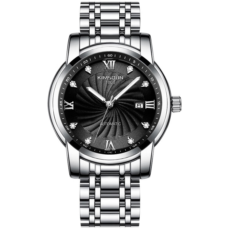 金诗顿(kimsdun)全自动机芯表手表男士韩版潮新款防水日历夜光钢械表