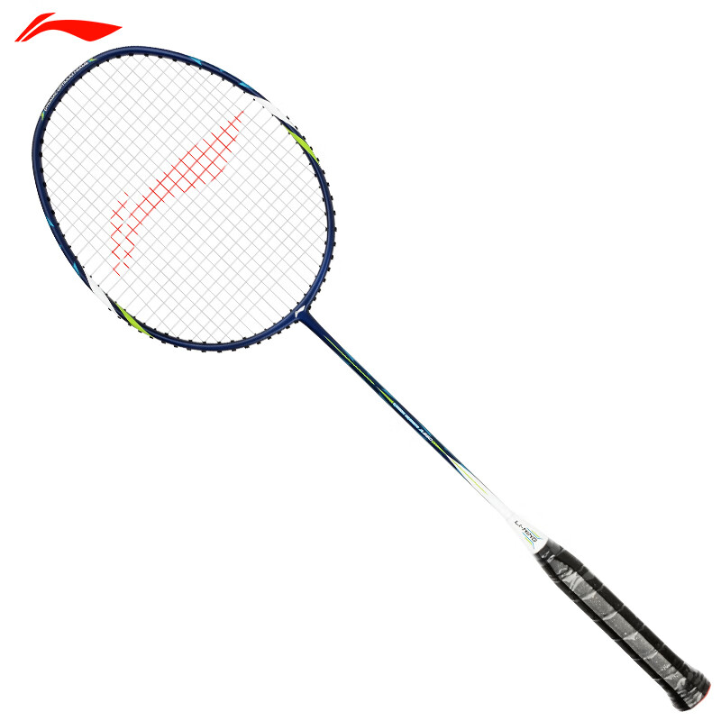 李宁li-ning 羽毛球单拍全碳素3u攻防兼备男女初学进阶拍 a880蓝色(送