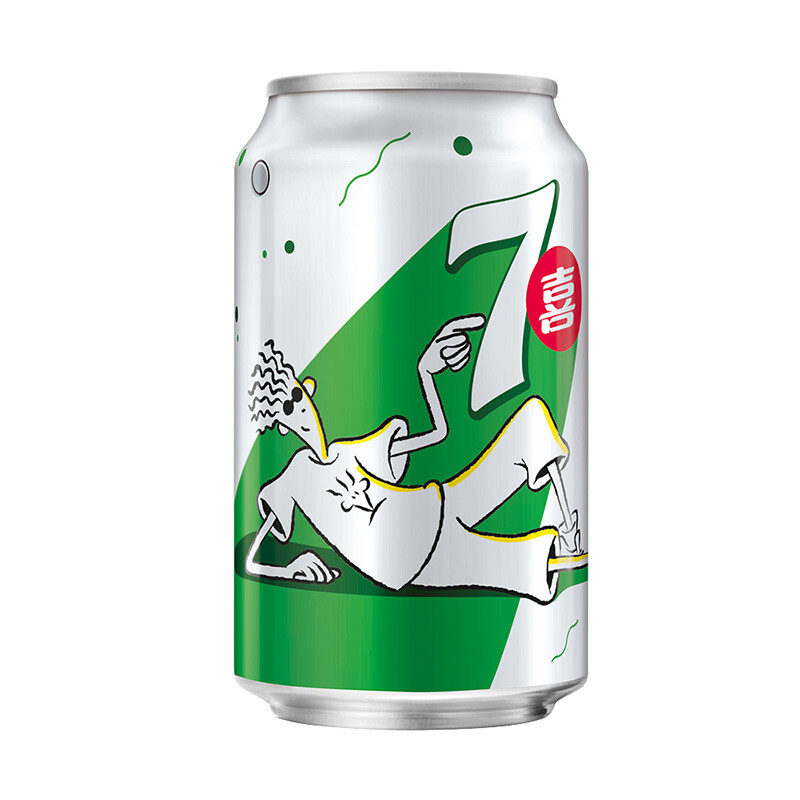 七喜7up 柠檬味 汽水碳酸饮料 330ml*6罐*4组合装 (新老包装随机发货)