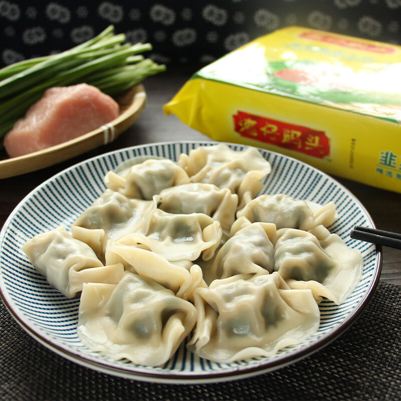 湾仔码头 韭菜猪肉水饺 1320g 66只 早餐夜宵 火锅食材 精选面粉 方便