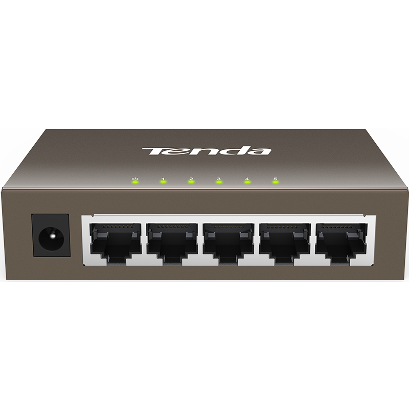 腾达（Tenda）TEG1005D 5口千兆钢壳网络交换机 监控工程 家用宿舍专用分线器