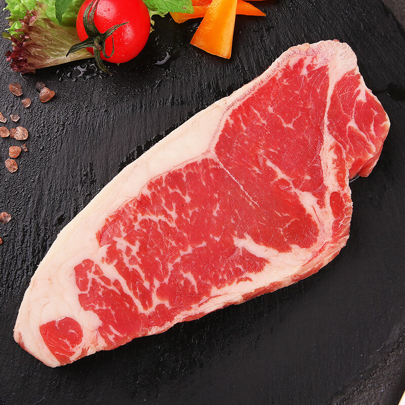 龙江和牛 国产 a1(m3)西冷雪花原切牛排 200g 谷饲600 天 元盛牛肉
