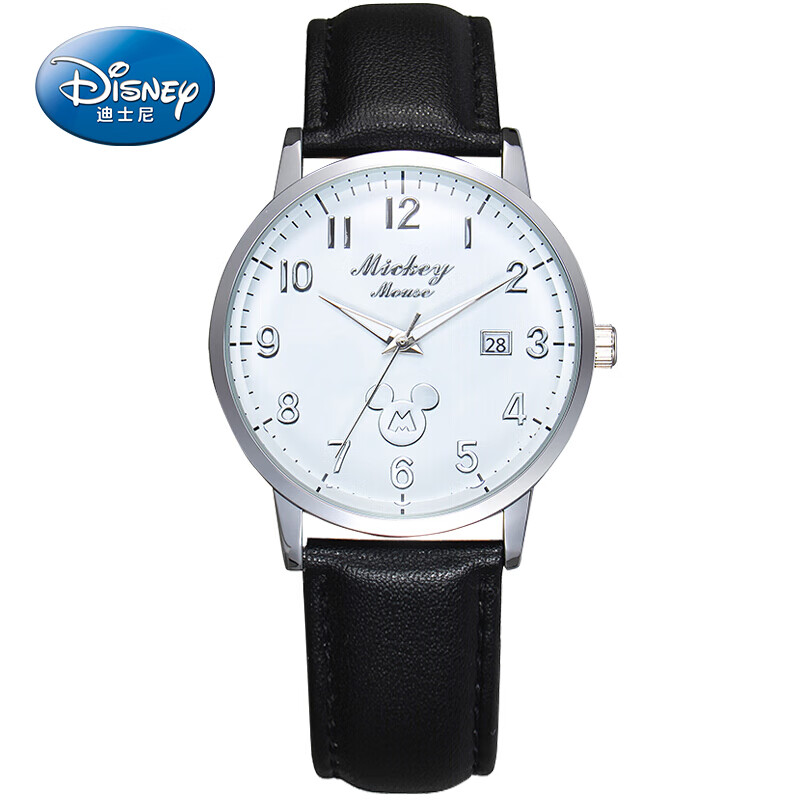 迪士尼(disney)儿童手表男女孩中小学生石英表女童夜光指针手表时尚