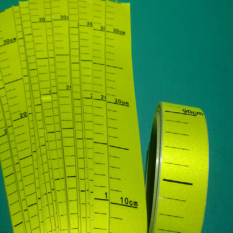 水位线标尺液位标尺贴自粘水位测量贴纸罐体防水刻度尺防水不干胶标签