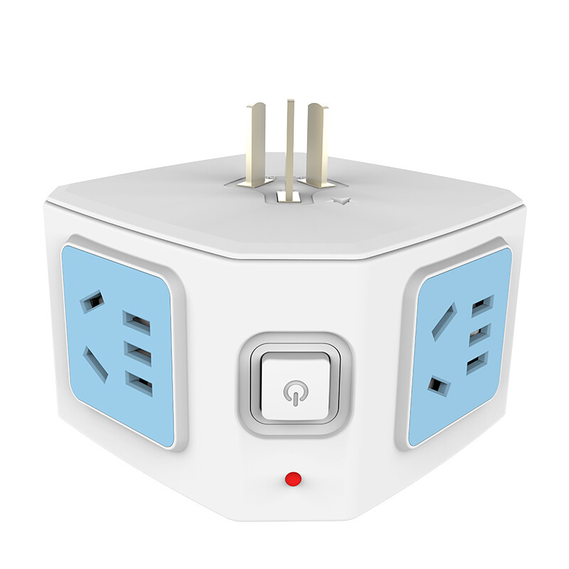 清风(kyfen) 插线板 新款一转多四/五 带开关 电源插座创意魔方多功能