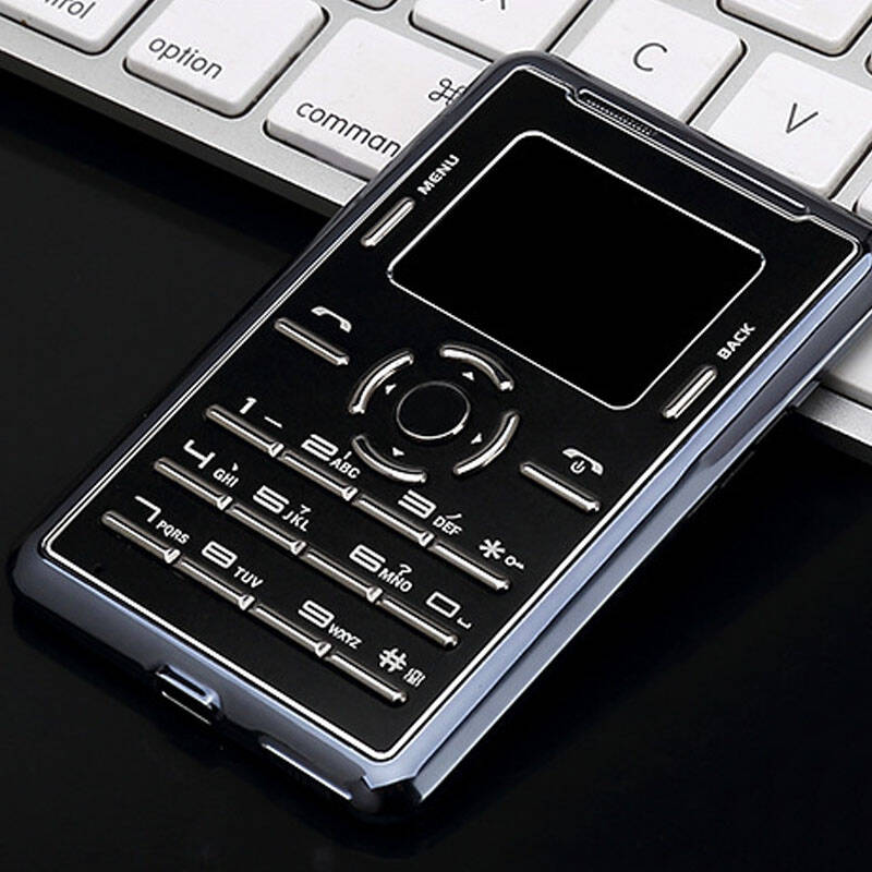 c5 卡片小手机 迷你直板按键学生男女 迷你卡片机 钢琴黑