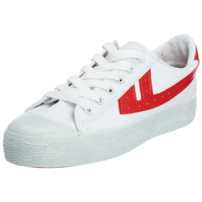 回力(warrior)帆布鞋情侣款男女鞋休闲鞋复古经典款运动鞋 wb-1 红白