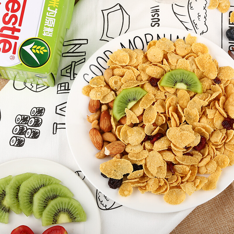 雀巢(nestle)玉米片 麦片早餐 儿童谷物零食 代餐膳食纤维 牛奶好搭档