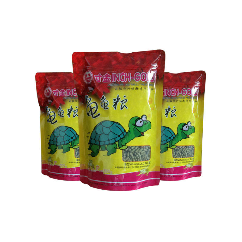 寸金龟龟粮 幼龟小宠饲料 巴西龟 金钱龟 小鳄龟食物100g*5袋 宠物龟