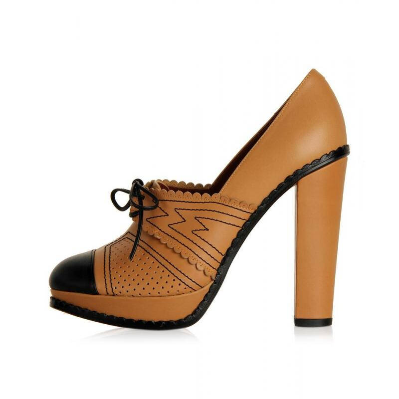 karine arabian女士厚水台鞋棕色牛皮2014keira 01 38