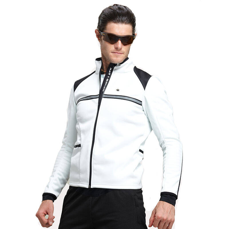 jakroo捷酷秋冬季骑行服男款抓绒防风防雨保暖夹克 帕克男士透气速干