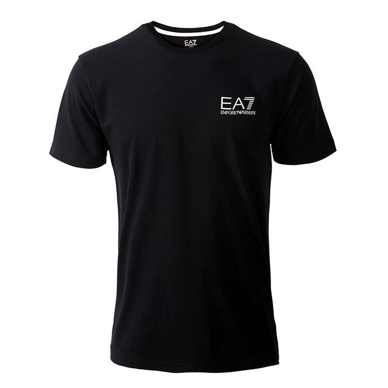 阿玛尼男式t恤 emporio armani/ea7男士简约圆领短袖t恤90330 黑色