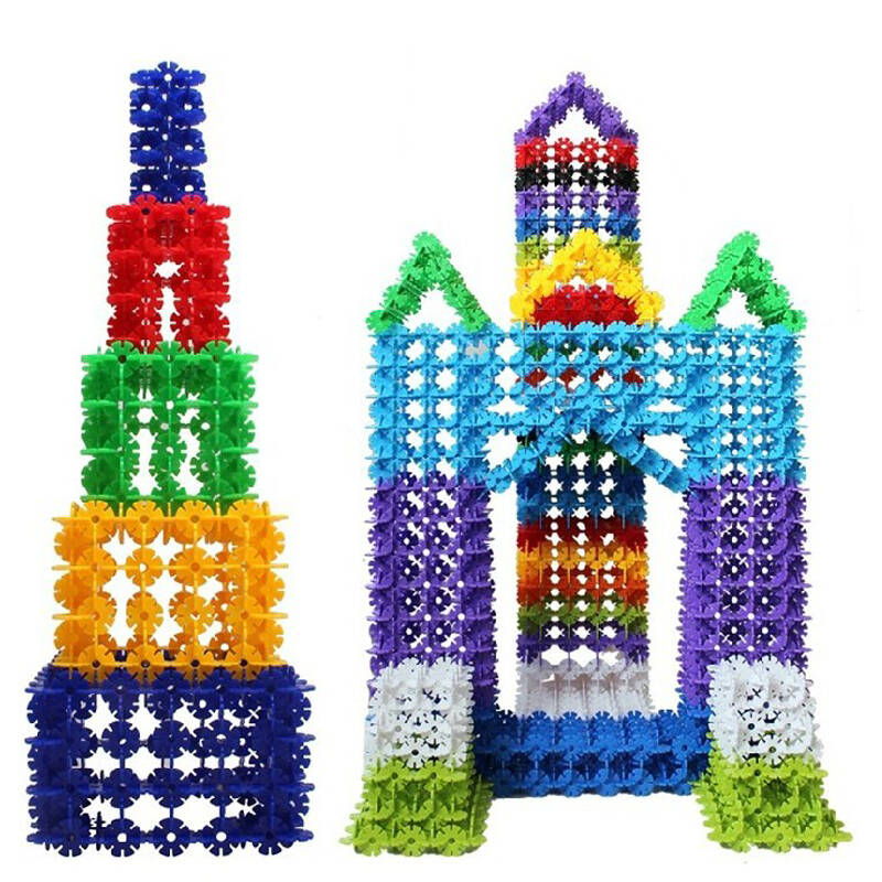 雪花片加厚 树叶雪花片 儿童益智拼插拼装积木玩具1-6岁 3.