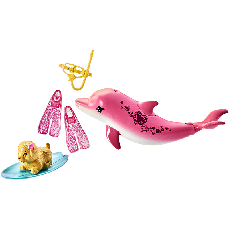 芭比(barbie)女孩娃娃玩具 海豚魔幻历险记娃娃 fbd63