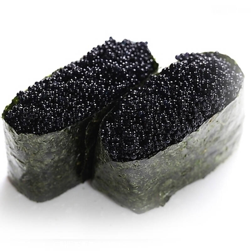 聚福鲜日本料理寿司鱼籽酱 黑色飞鱼籽 黑鱼籽500克/盒 黑鱼子将 黑鱼