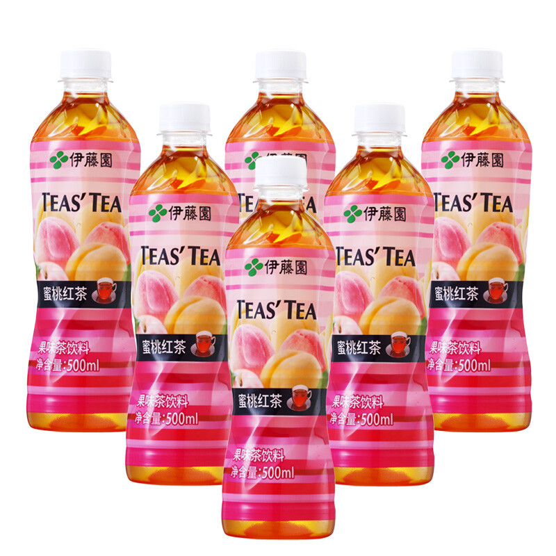 伊藤园(itoen)teastea 蜜桃红茶 果味茶饮料 500ml*15瓶 整箱