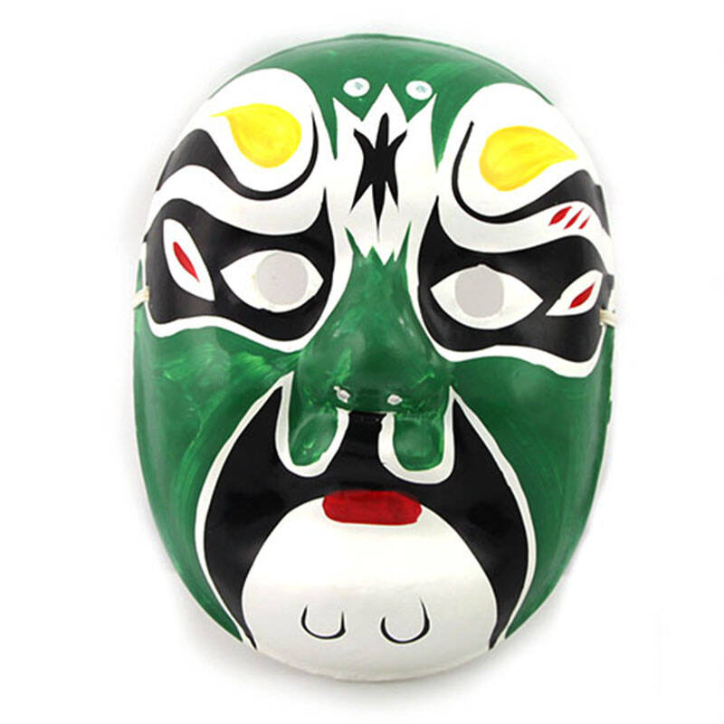 盛泉 手绘石膏纸浆面具 中式国粹 变脸道具 工艺京剧脸谱面具 朱温