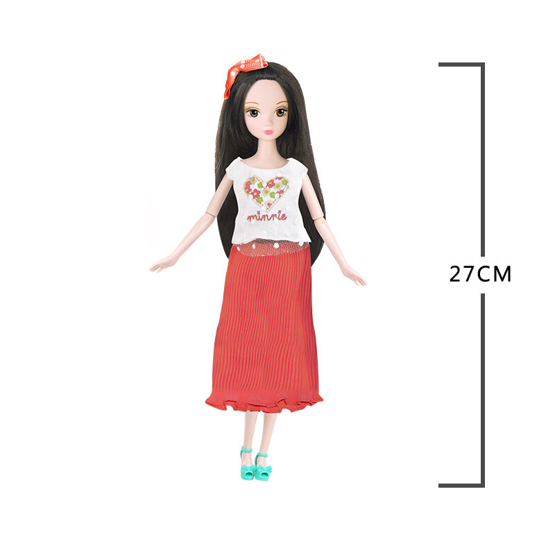 可儿娃娃kurhn迪士尼disney授权米妮换装组合礼盒芭比娃娃儿童玩具
