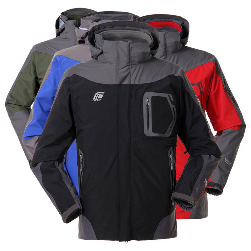 帕尼pioneer2013年新款男款2件套户外冲锋衣冲锋服登山服防水保暖