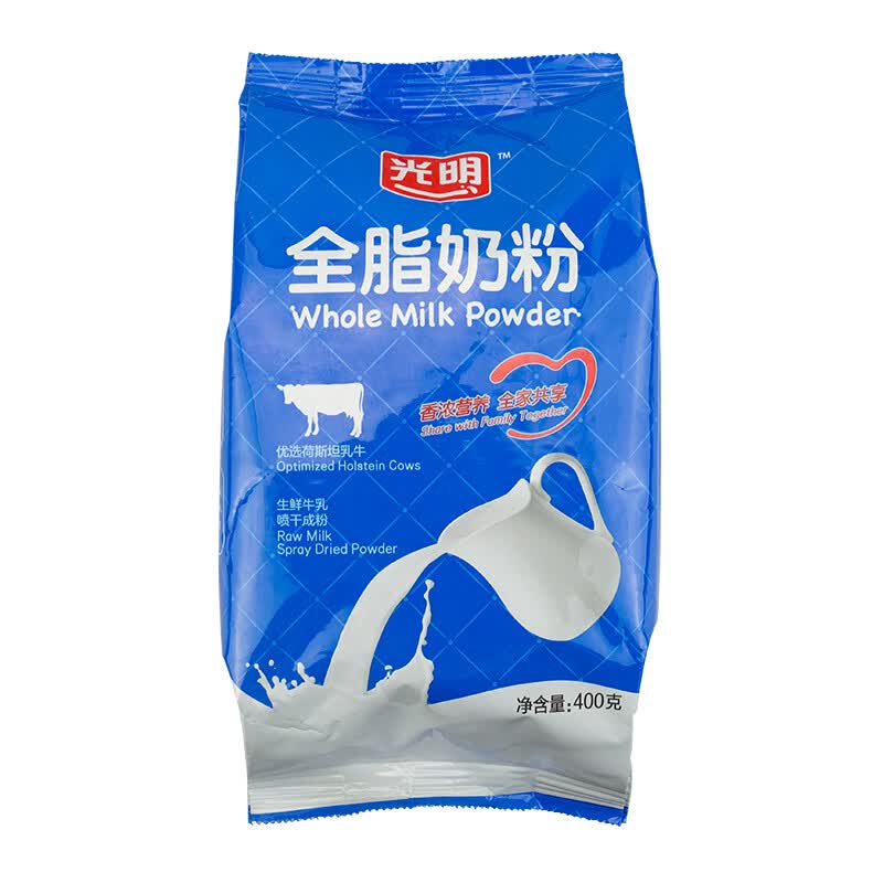 光明全脂奶粉400g/袋装 成人奶粉