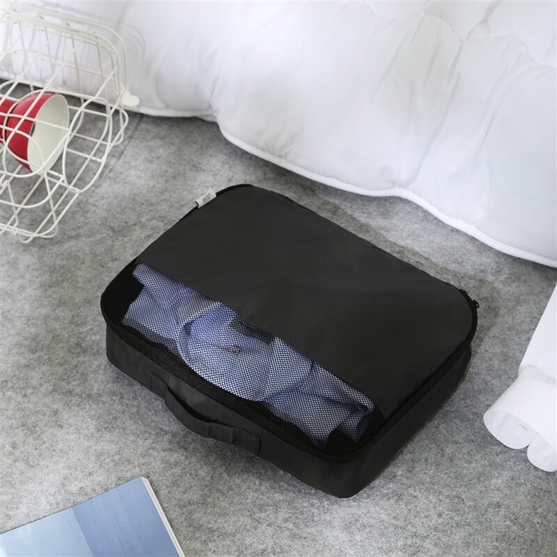 京东京造 小号衣物收纳袋 整理袋/尼龙易擦洗/旅行收纳 黑色