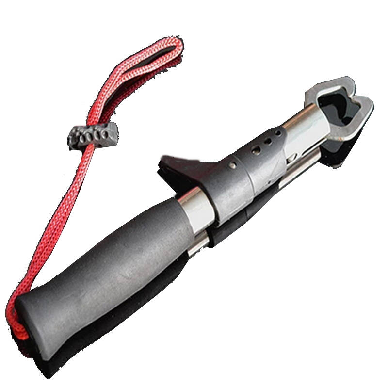 高贺 枪柄直柄带尺带称袖珍失手绳控鱼器 钓鱼配件 枪柄控鱼器