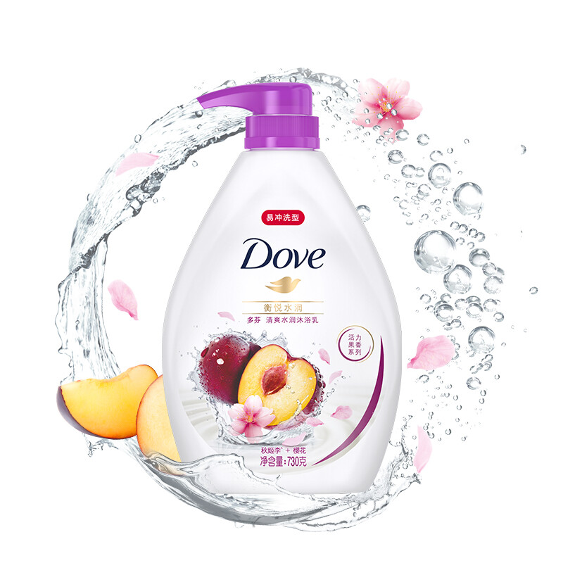 多芬(dove)沐浴露 清爽水润衡悦水润沐浴乳730g