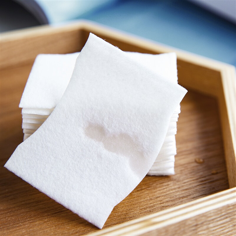 京东京造 1/2省水湿敷化妆棉 90片 日本进口纸纤维 柔韧舒适 拍水敷水