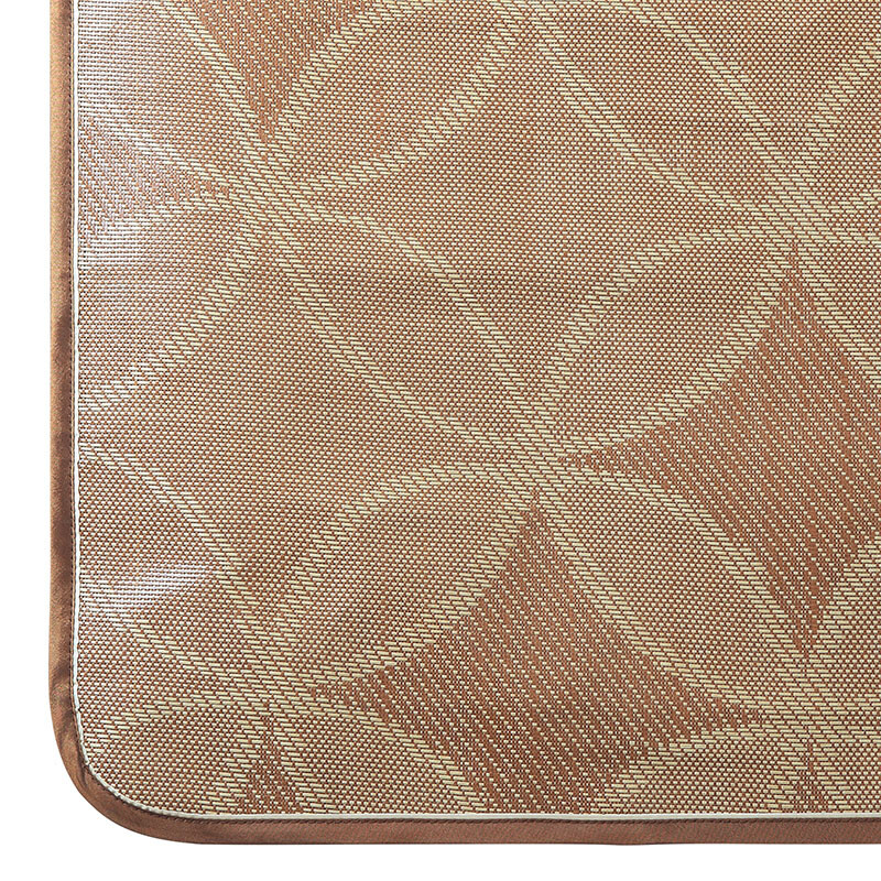 lovo家纺 罗莱生活出品凉席三件套可折叠提花贡藤席空调席子 夏夜阑珊