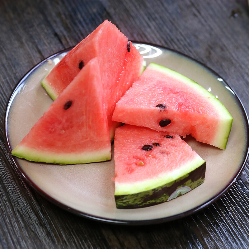 京鲜生 海南麒麟西瓜 1粒装 单果2.5kg以上 新鲜水果年货